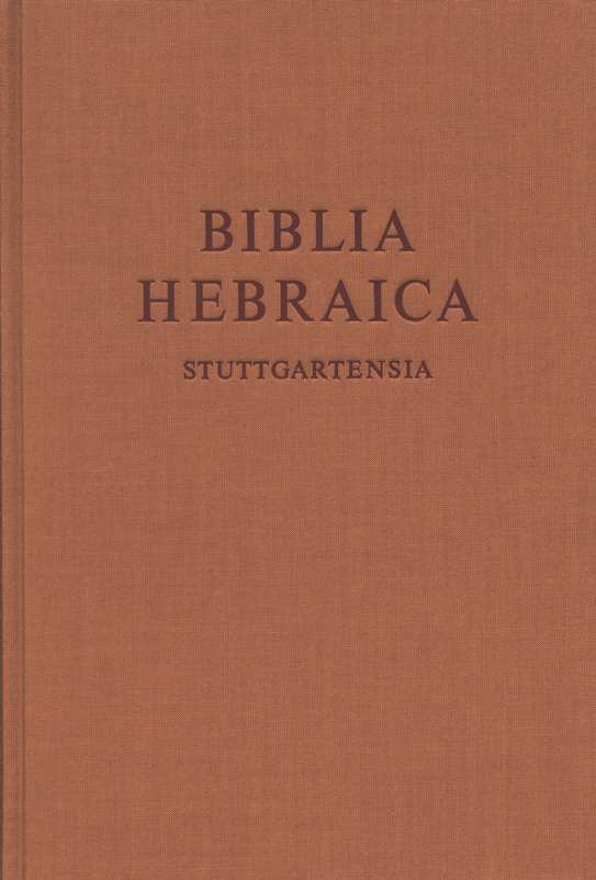 Biblia Hebraica Stuttgartensia, Standard Edition (BHS)