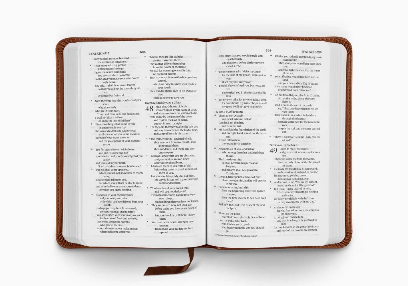 ESV Compact Bible (TruTone, Walnut, Weathered Cross Design) - Image 2