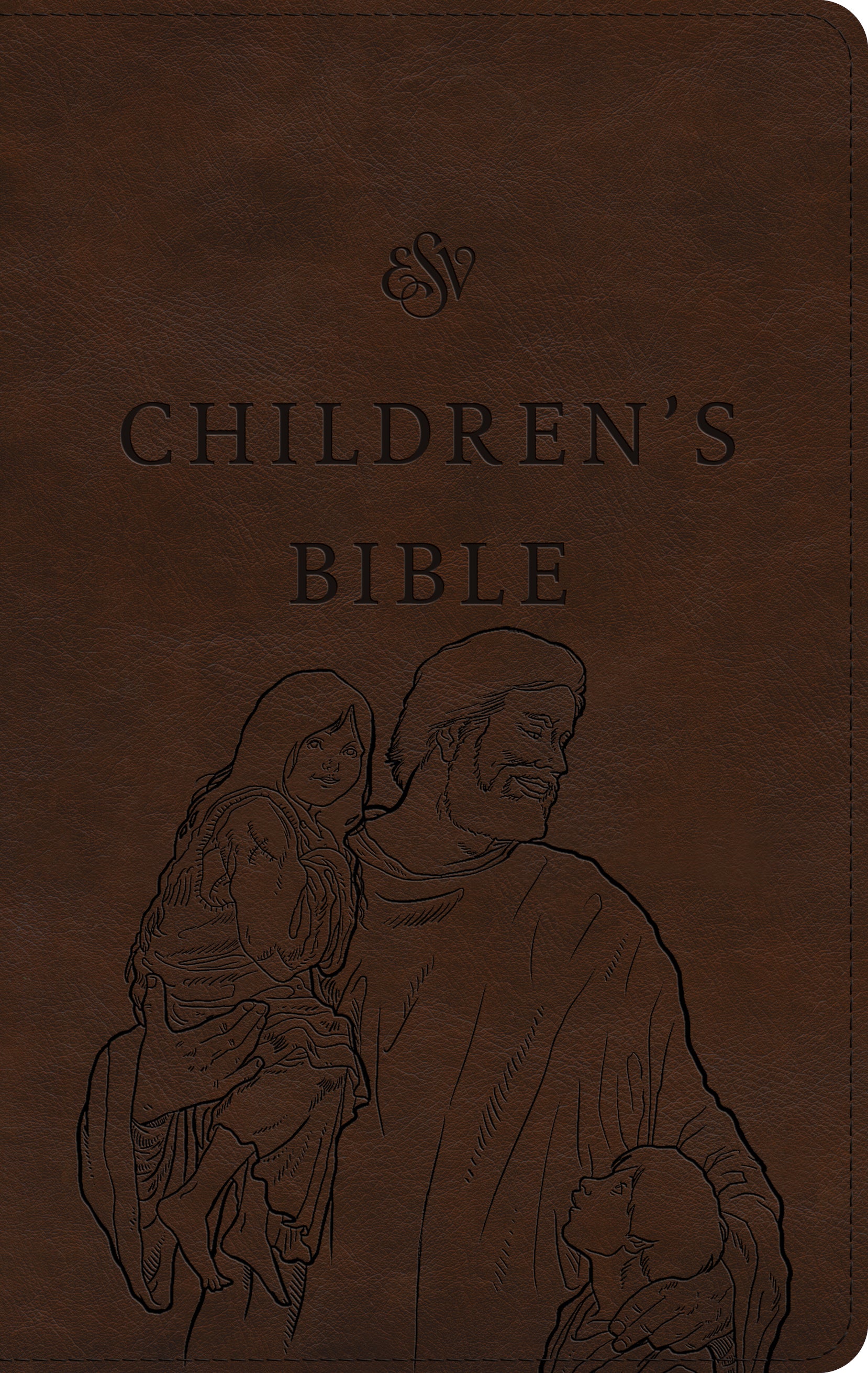 ESV Children's Bible (Trutone, Brown, Let the Children Come Design)