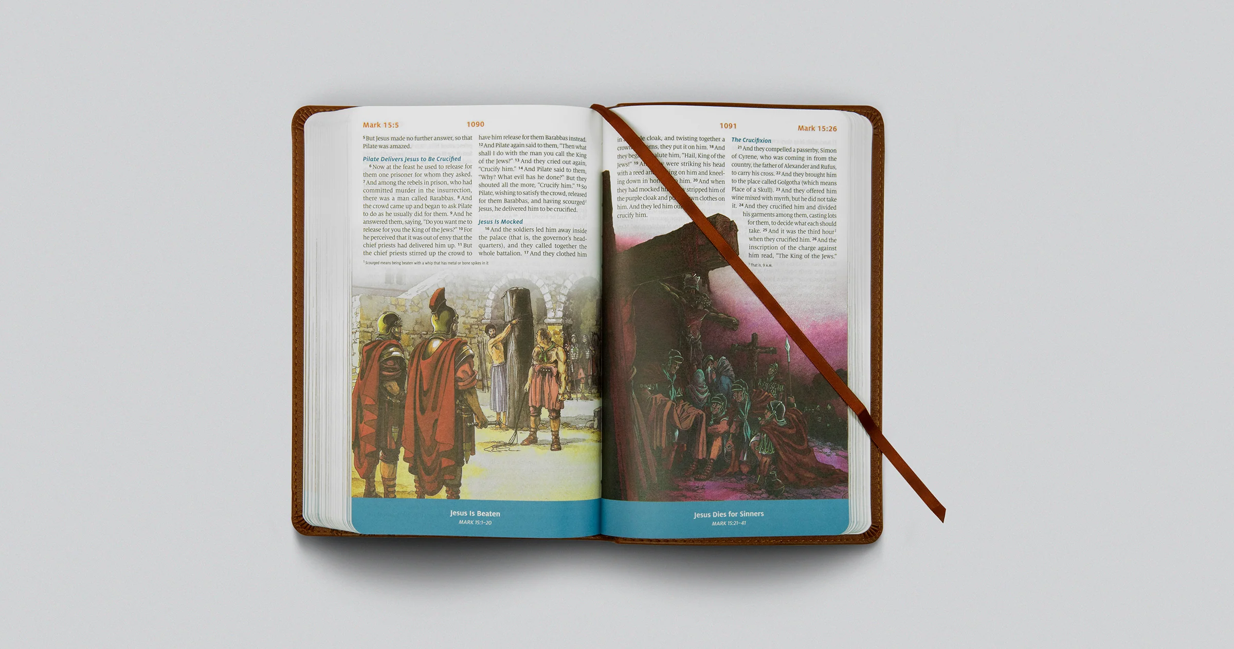 ESV Children's Bible (Trutone, Brown, Let the Children Come Design) - Image 6