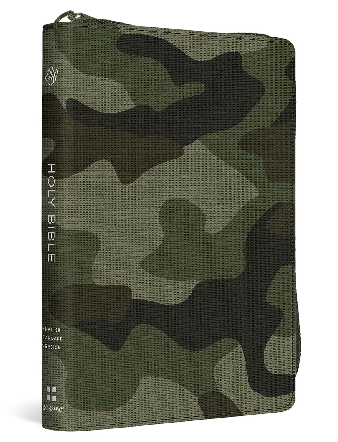 ESV Compact Bible (Canvas with Zipper, Camo Design)