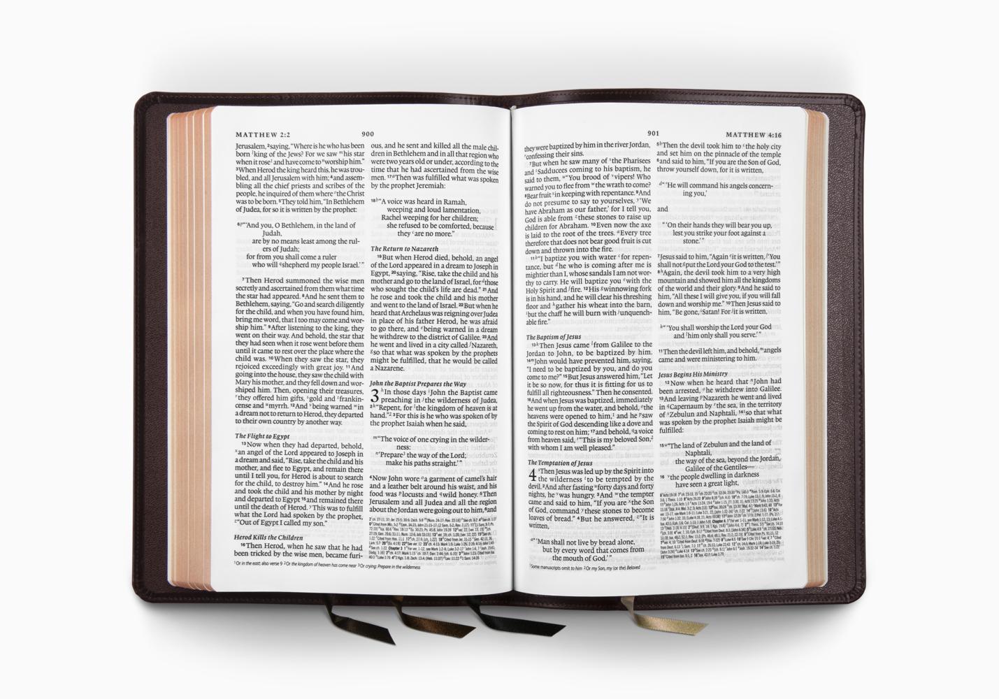 ESV Heirloom Bible, Omega Edition (Wellington Leather, Brown) - Image 9