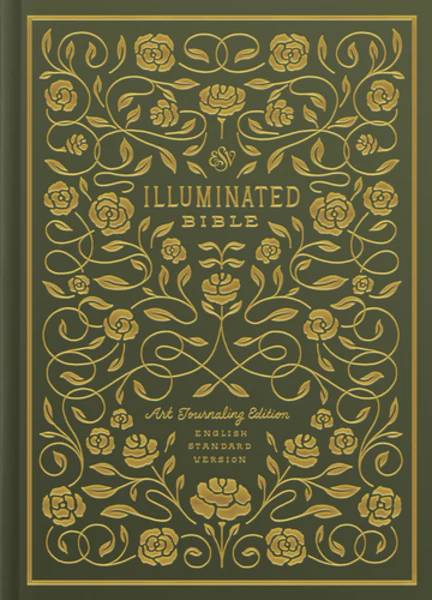 ESV Illuminated Bible, Art Journaling Edition (Hardcover, Green)