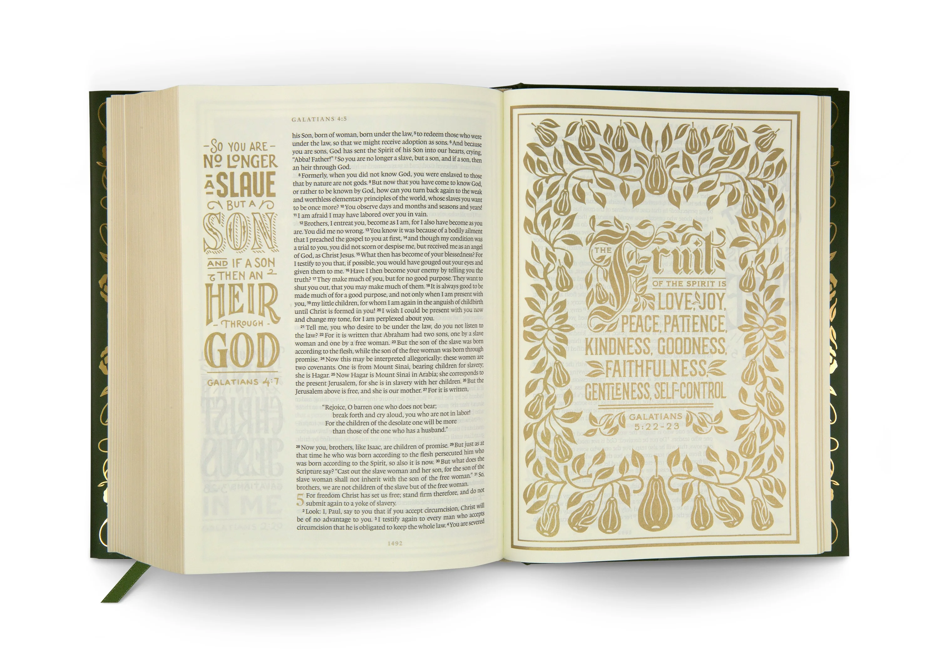 ESV Illuminated Bible, Art Journaling Edition (Hardcover, Green) - Image 6