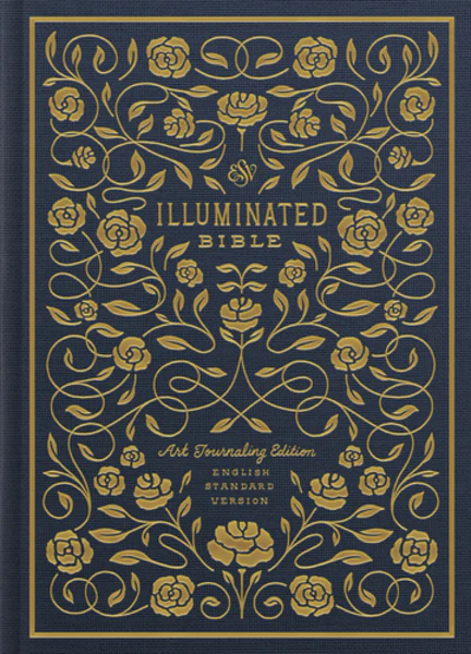 ESV Illuminated Bible, Art Journaling Edition (Cloth Over Board, Navy)