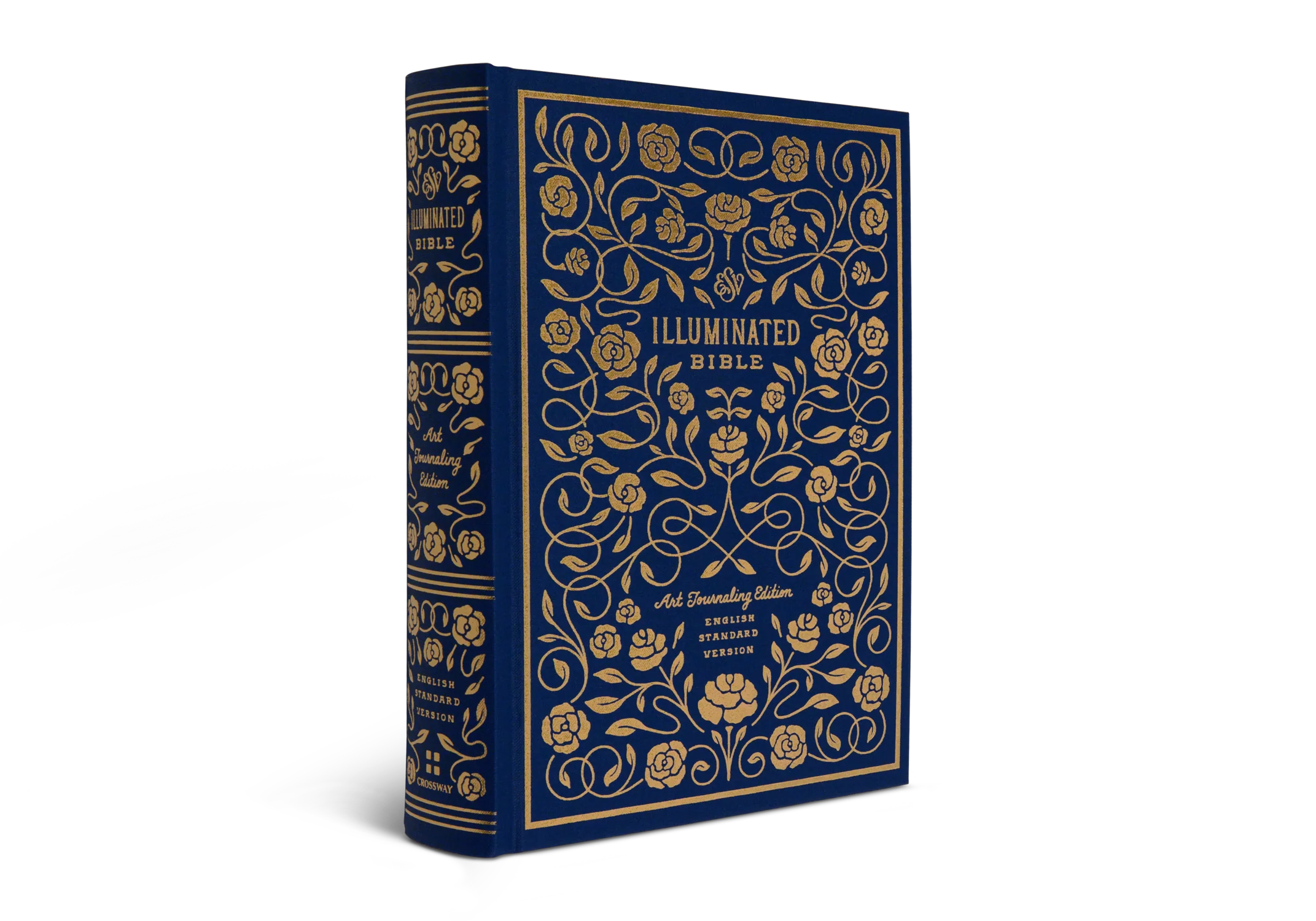 ESV Illuminated Bible, Art Journaling Edition (Cloth Over Board, Navy) - Image 2