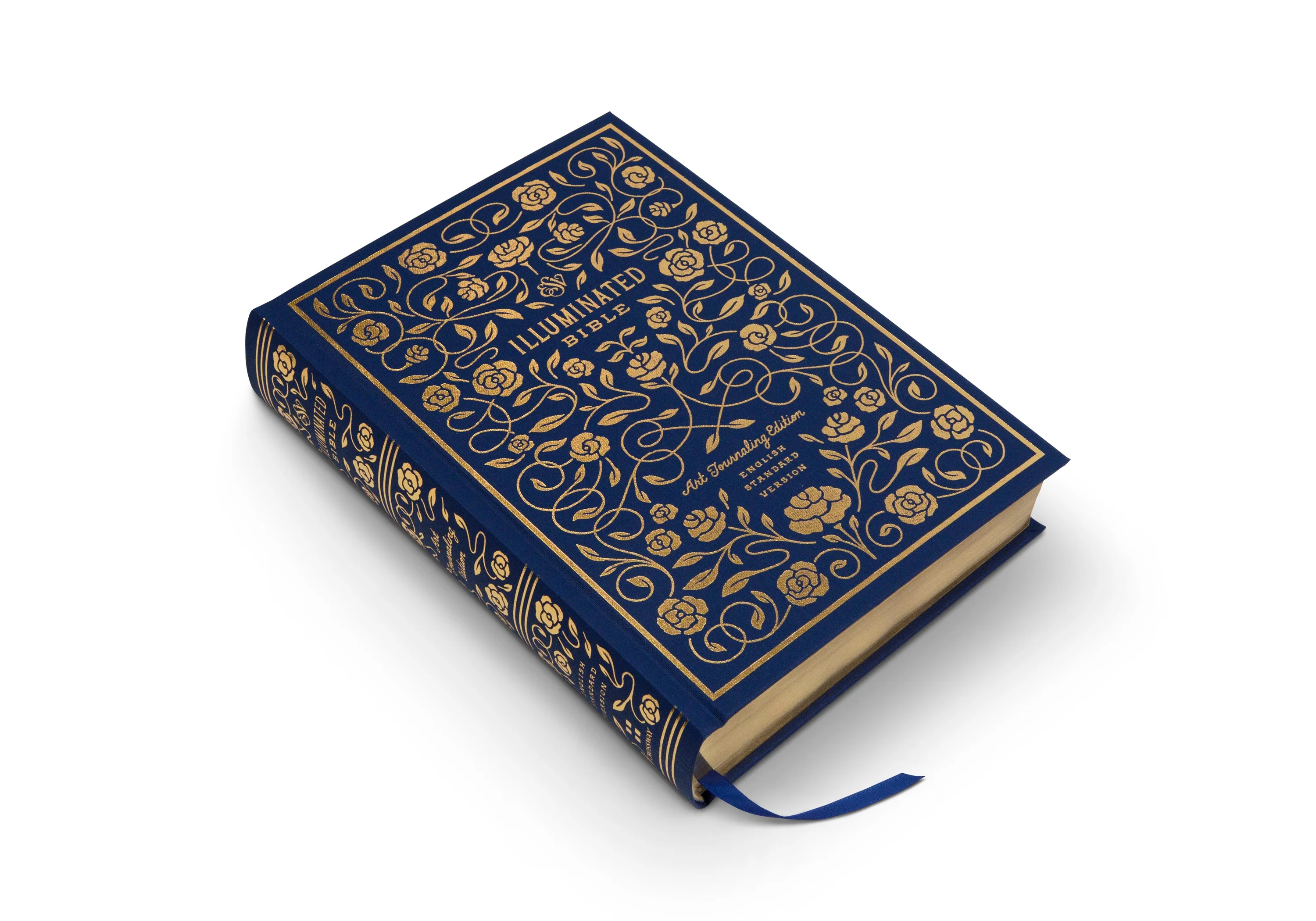 ESV Illuminated Bible, Art Journaling Edition (Cloth Over Board, Navy) - Image 5
