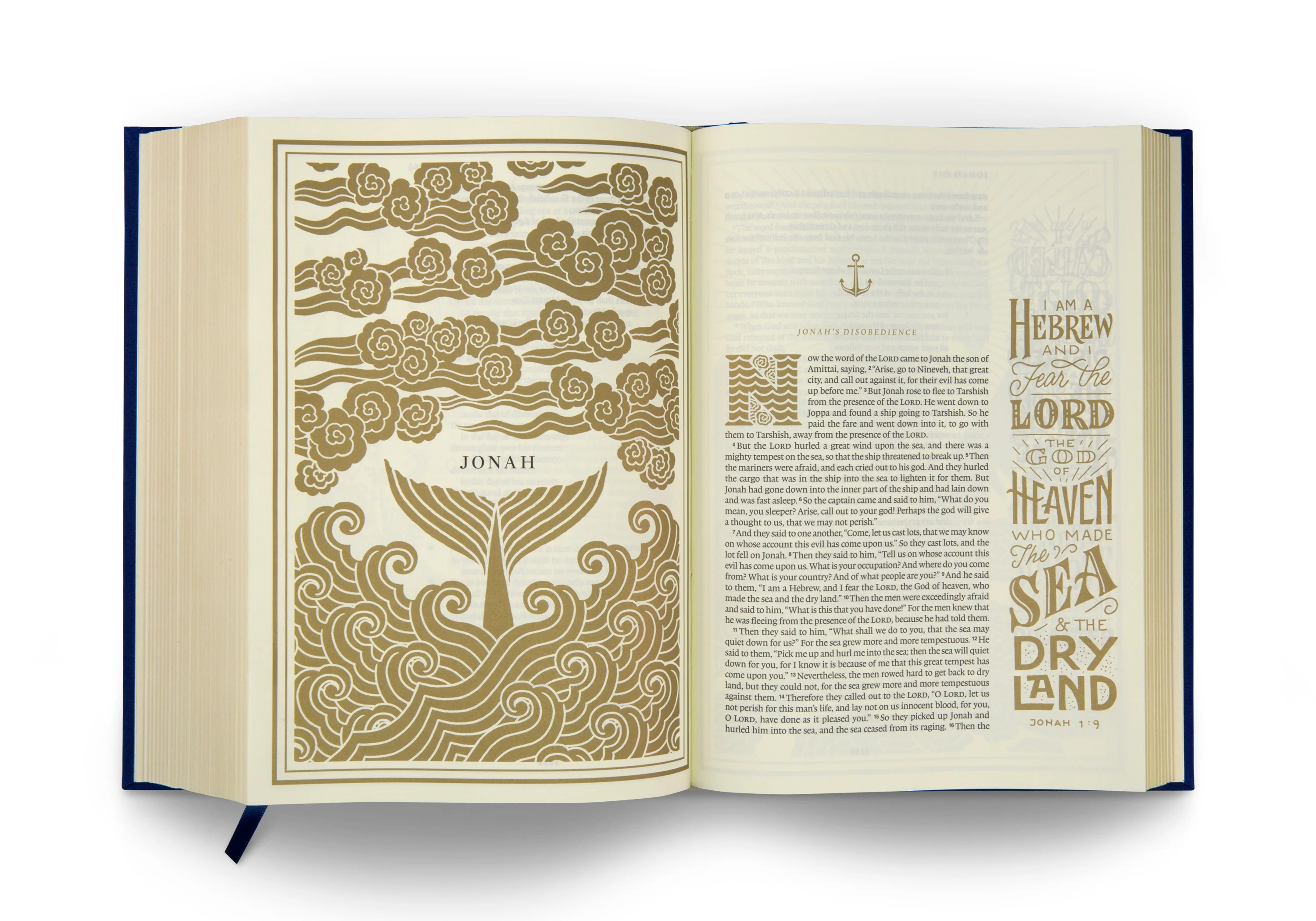 ESV Illuminated Bible, Art Journaling Edition (Cloth Over Board, Navy) - Image 9