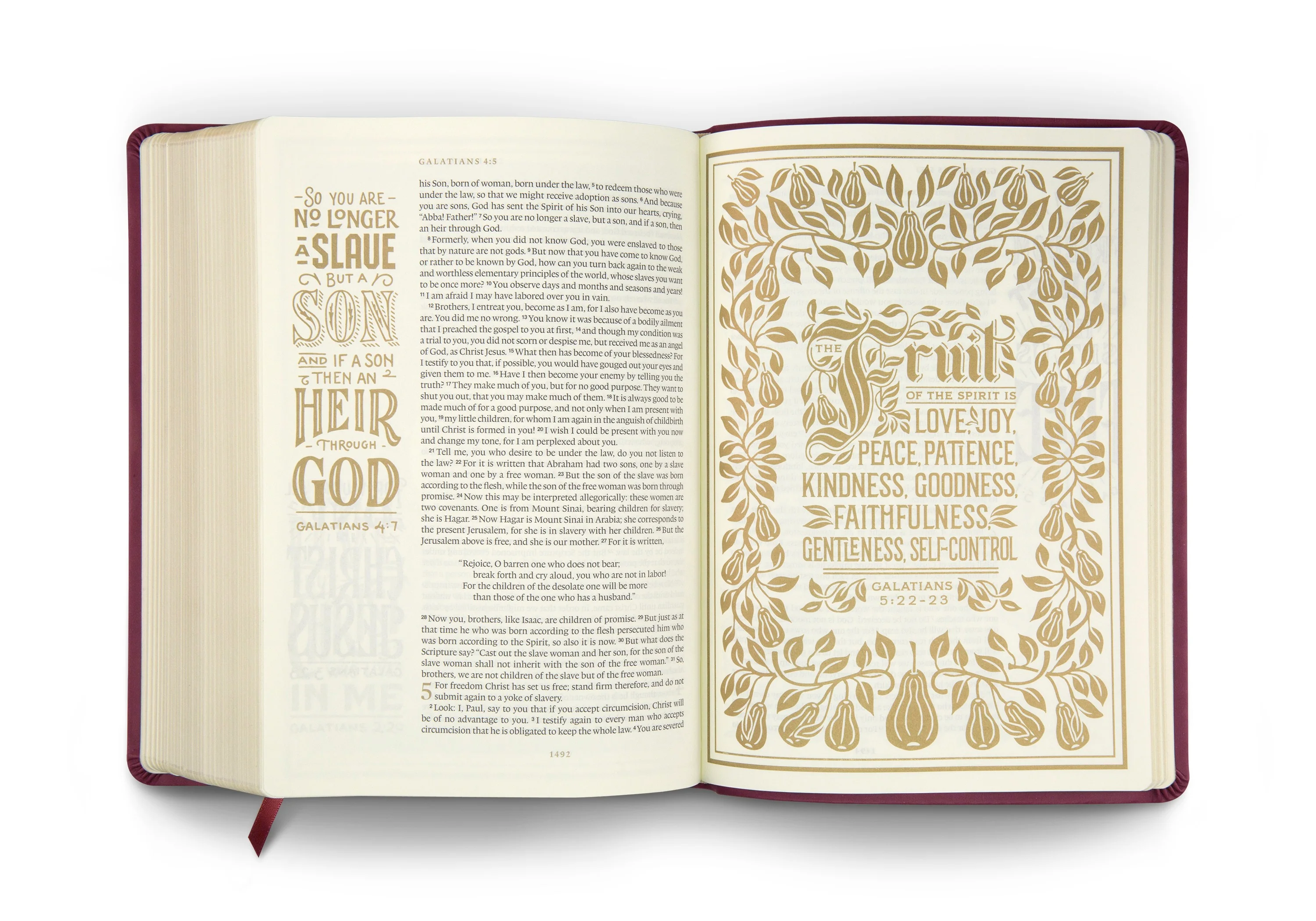 ESV Illuminated Bible, Art Journaling Edition (TruTone, Burgundy) - Image 5