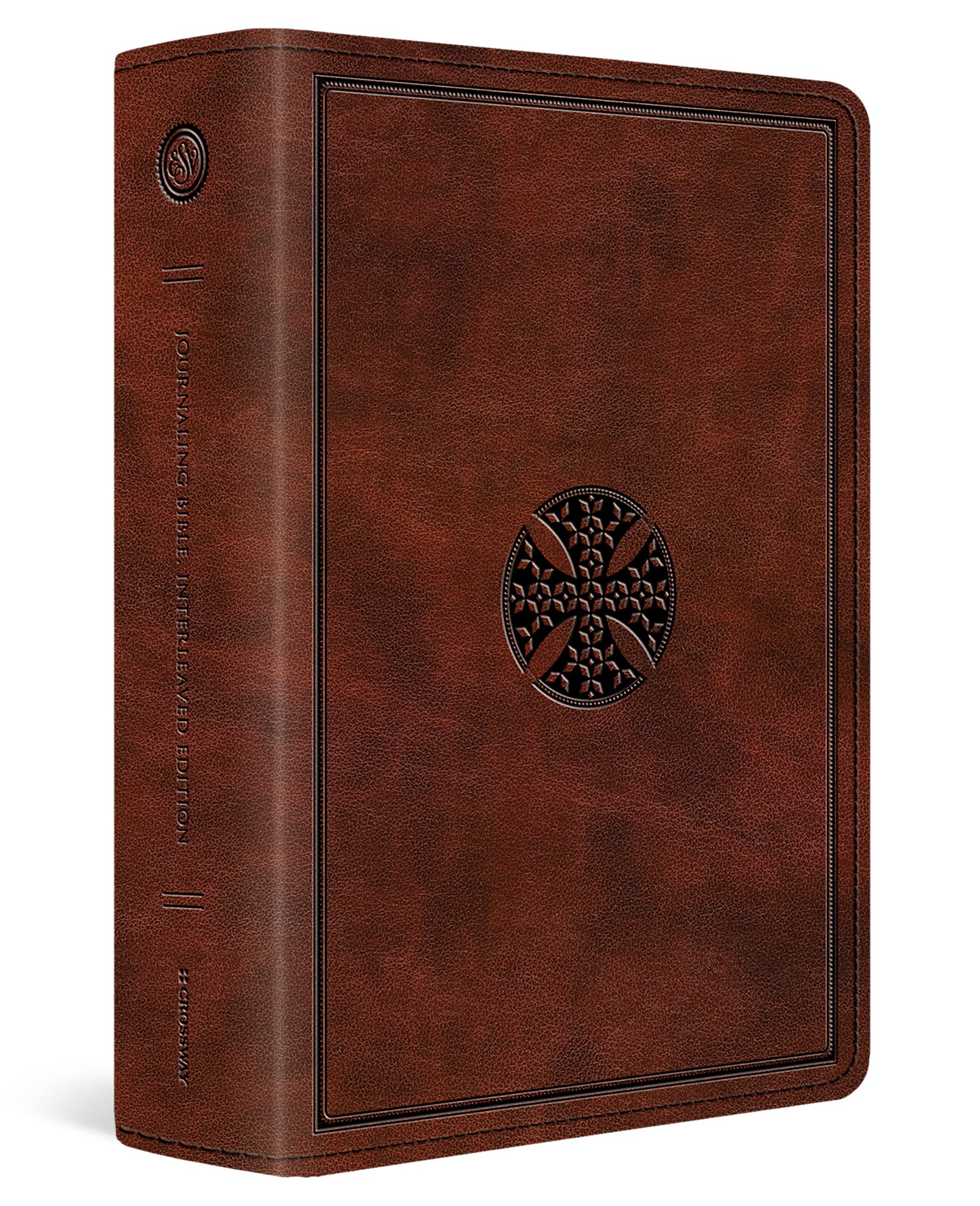 ESV Journaling Bible, Interleaved Edition (Trutone, Mahogany, Mosaic Cross Design) - Image 2