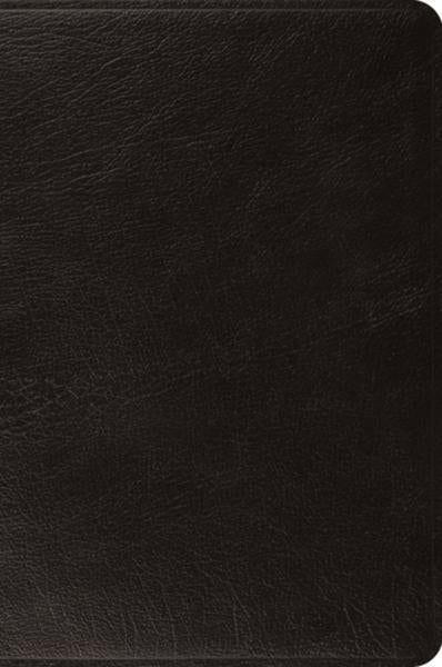 ESV Large Print Bible (Black, Top Grain Leather)