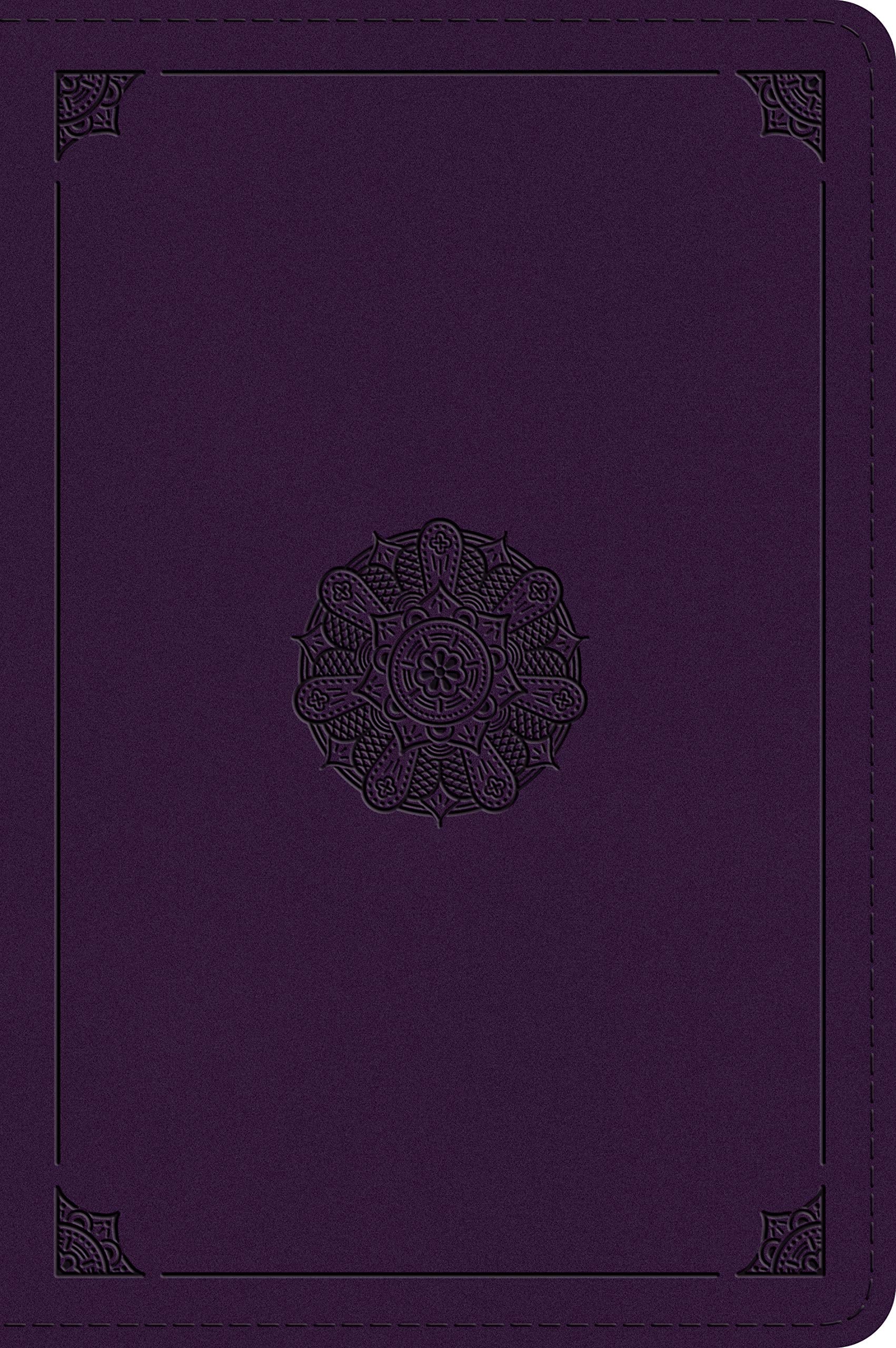 ESV Large Print Bible (Trutone, Lavender, Emblem Design)