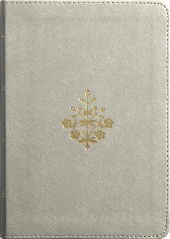 ESV Large Print Compact Bible, Red Letter (Trutone, Stone, Branch Design)