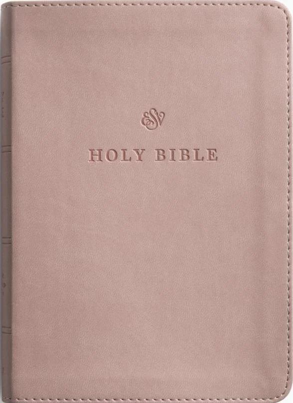 ESV Large Print Compact Bible (Trutone, Blush Rose)
