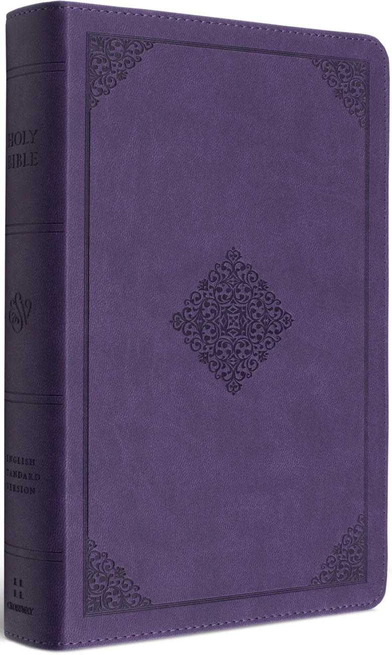 ESV Large Print Personal Size Bible (Trutone, Lavender, Ornament Design) - Image 2