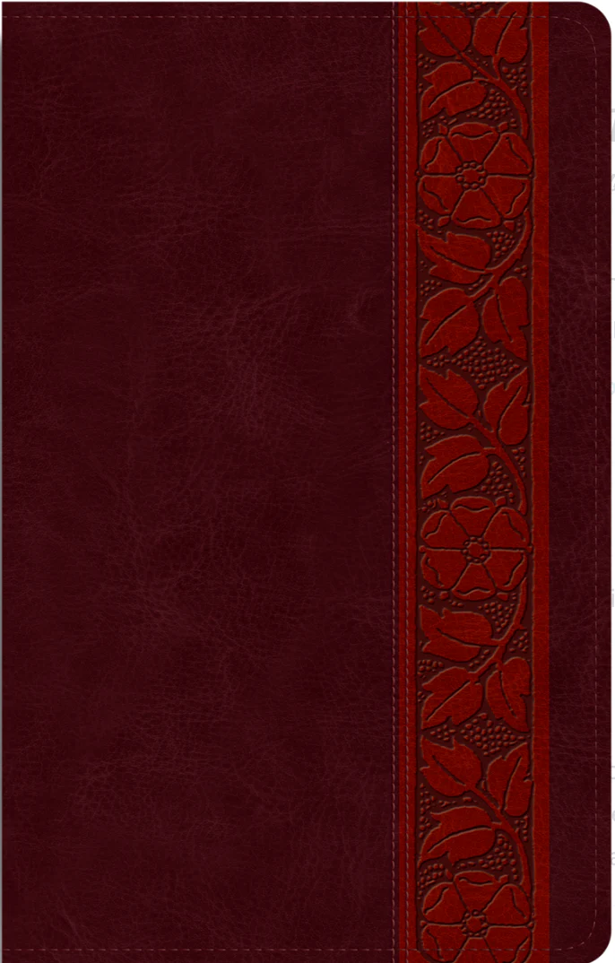 ESV Large Print Personal Size Bible (Trutone, Mahogany, Trellis Design)