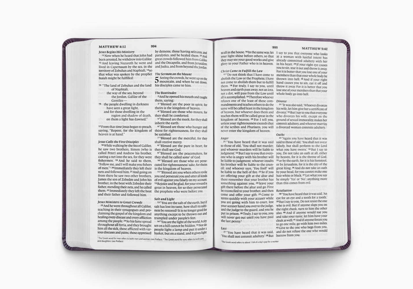 ESV Large Print Value Thinline Bible (Trutone, Lavender, Filigree Design) - Image 2