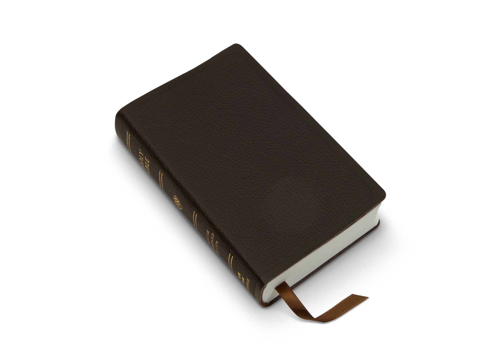 ESV Pocket Bible (Buffalo Leather, Deep Brown) - Image 3
