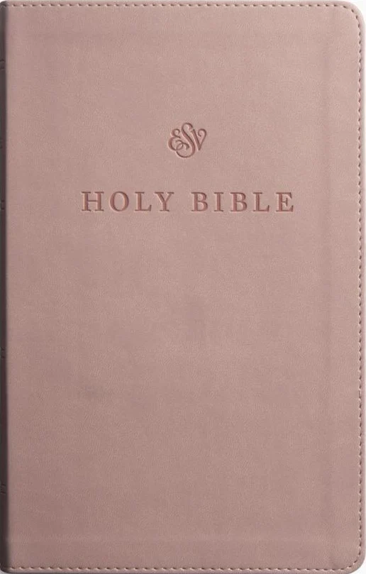 ESV Premium Church Bible, Large Print, Red Letter (Trutone, Blush Rose)