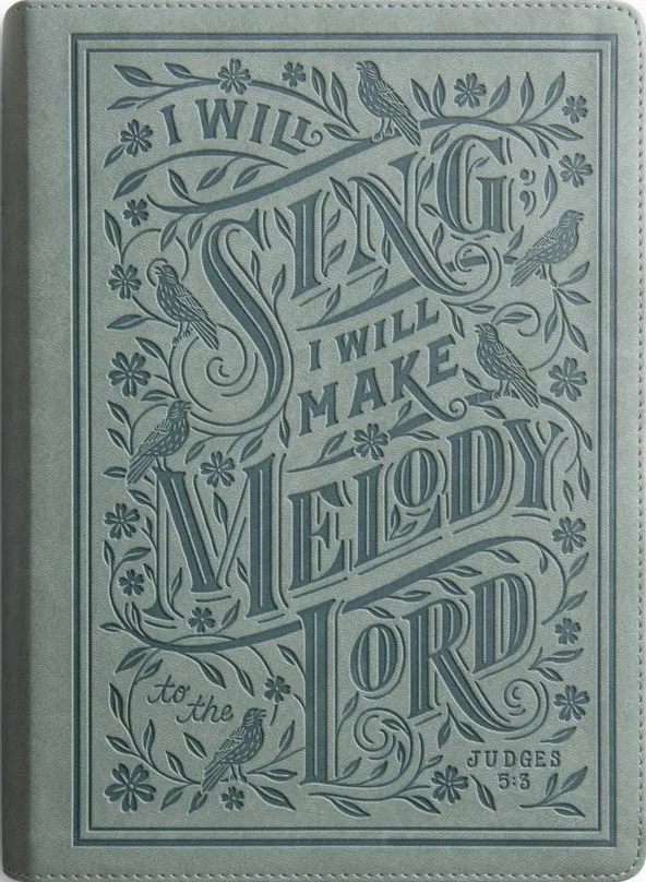 ESV Single Column Journaling Bible, Large Print (Trutone, Paris Sky, Judges 5:3 Design)