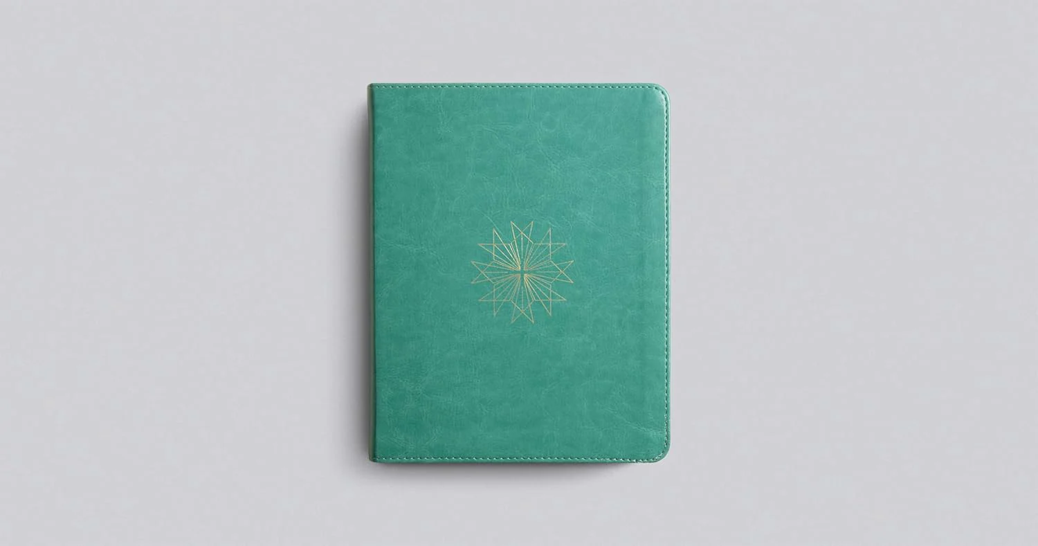 ESV Single Column Journaling Bible (Trutone, Teal, Resplendent Cross Design) - Image 2