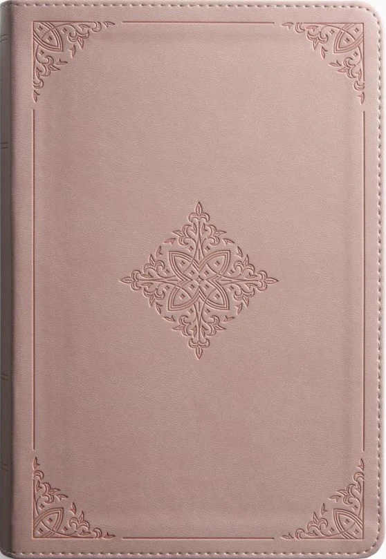 ESV Study Bible, Personal Size (Trutone, Blush Rose, Fleur-De-Lis Design)