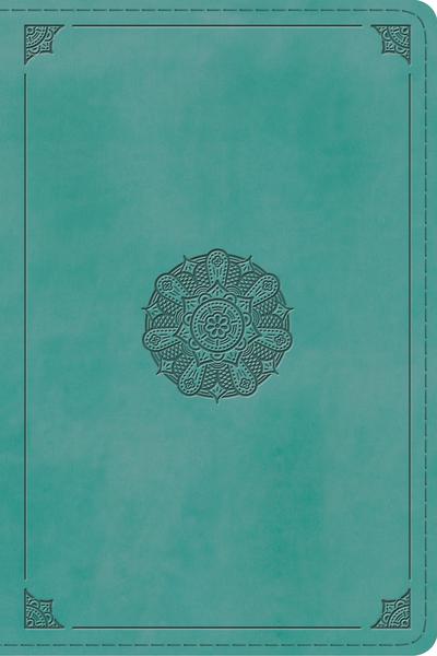 ESV Study Bible, Personal Size (TruTone, Turquoise, Emblem Design)