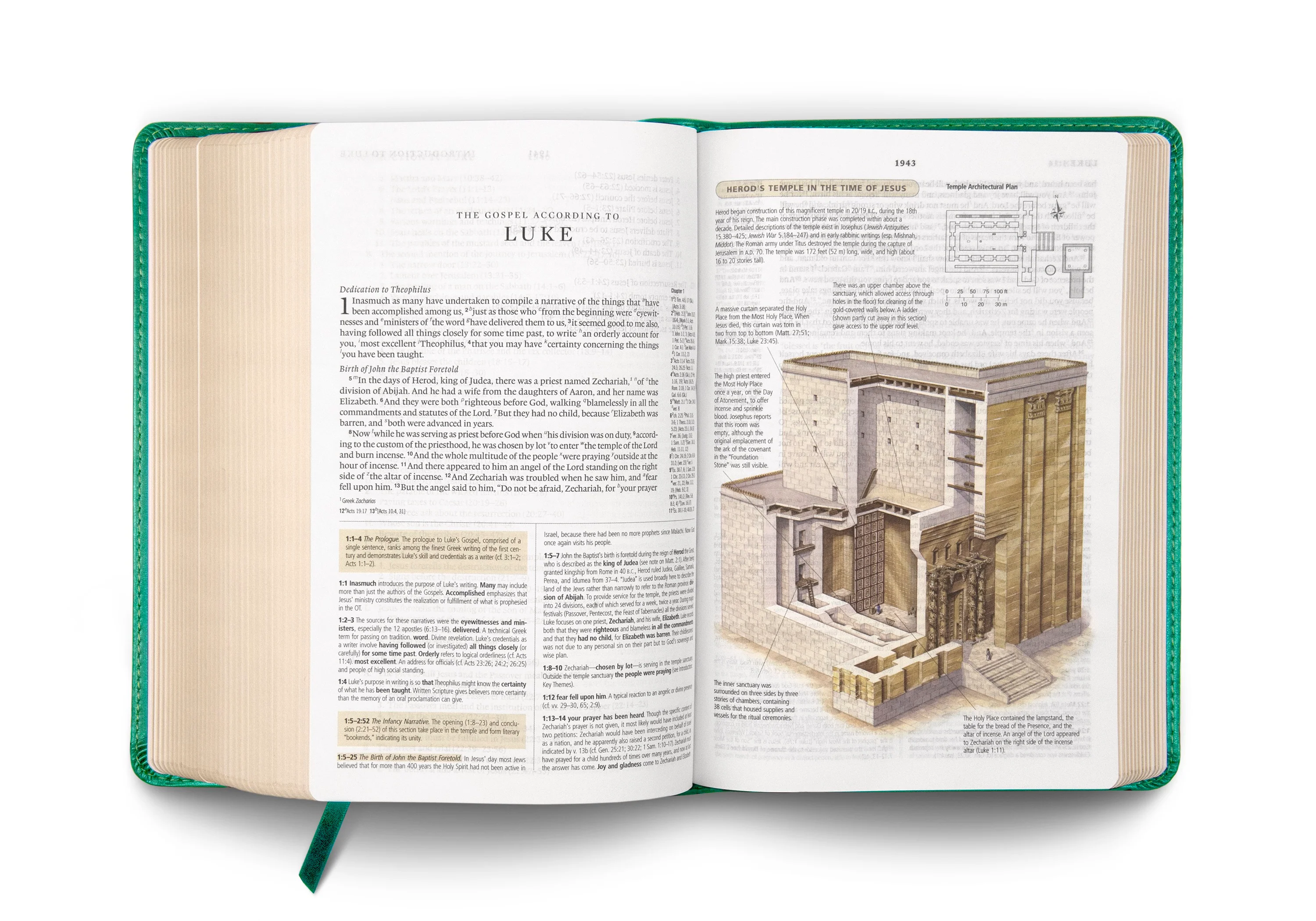 ESV Study Bible, Personal Size (TruTone, Turquoise, Emblem Design) - Image 5