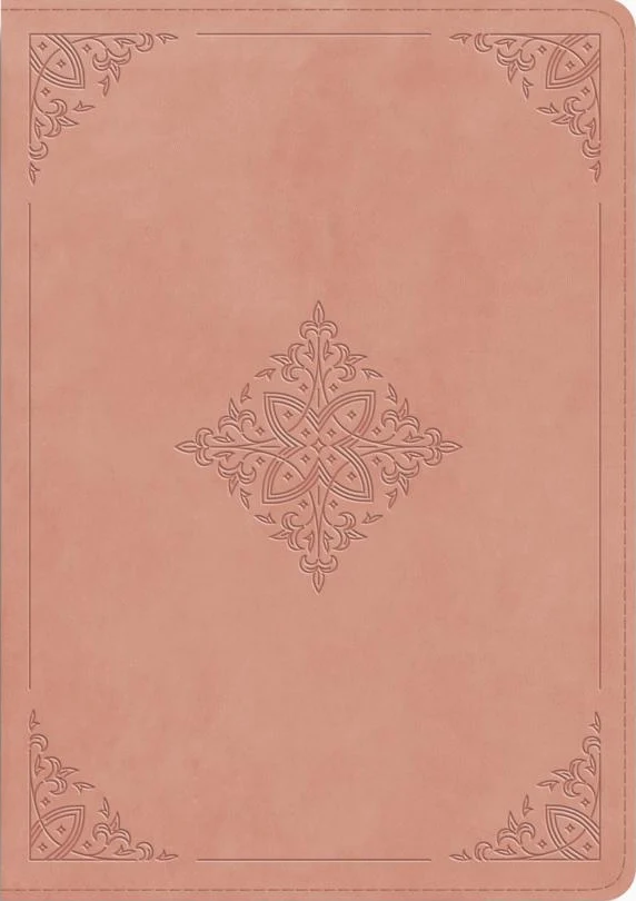 ESV Study Bible (Trutone, Blush Rose, Fleur-De-Lis Design)