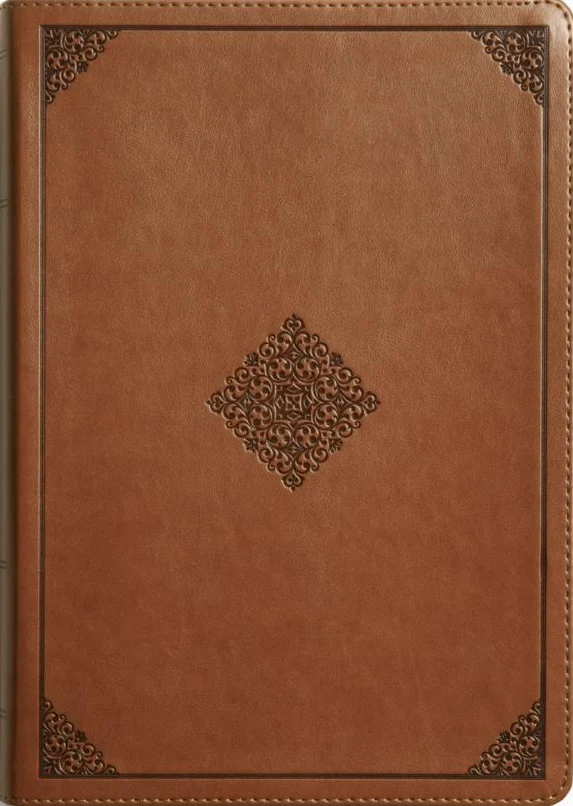 ESV Study Bible (Trutone, English Saddle, Ornament Design)