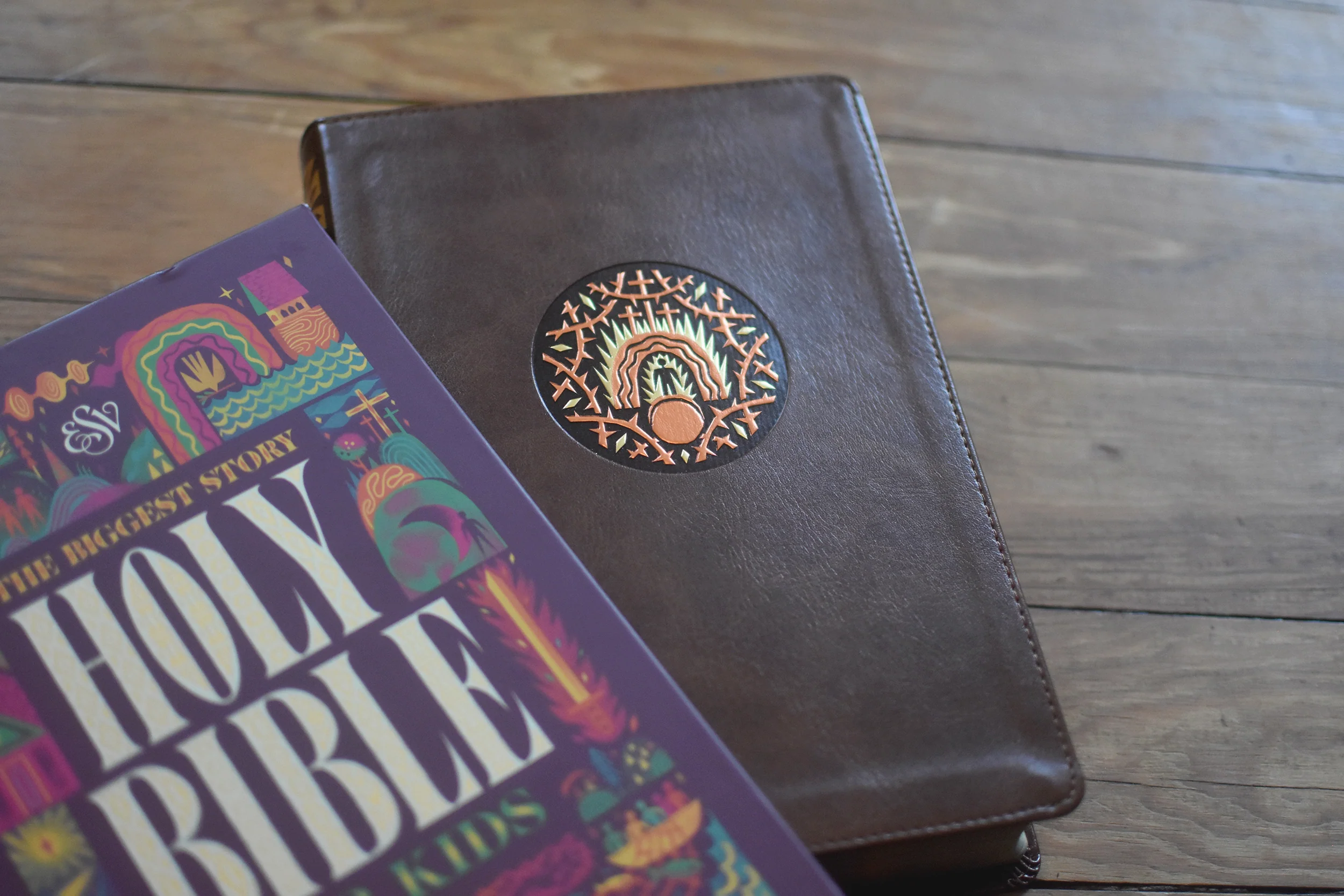 ESV the Biggest Story Holy Bible for Kids (Trutone, Brown, Living Hope Design, Thumb Indexed) - Image 4