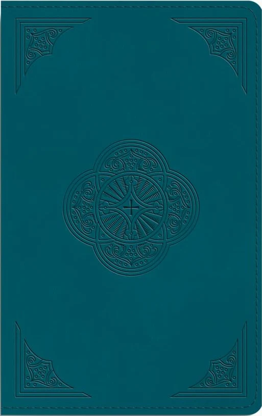 ESV Thinline Bible, Red Letter (Trutone, Deep Teal, Rotunda Design)