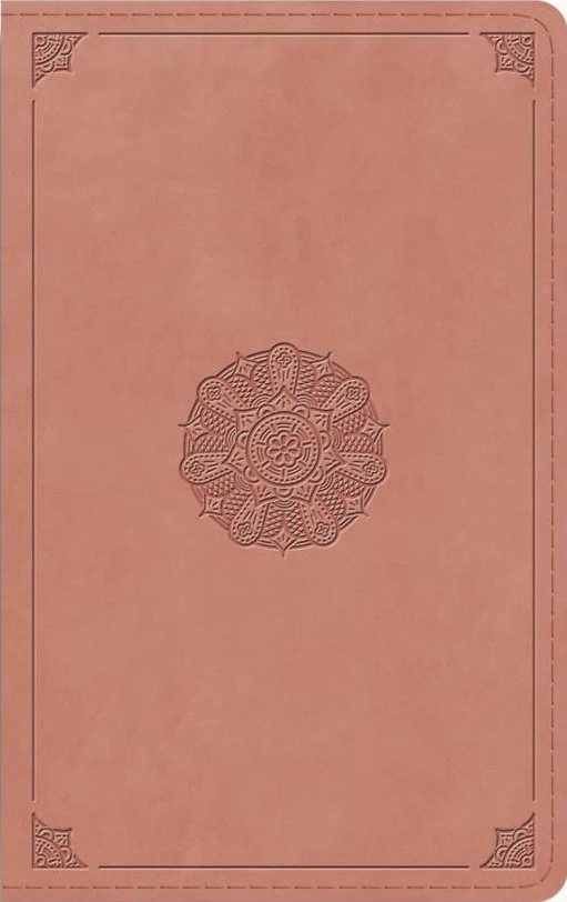 ESV Thinline Bible, Thumb Indexed (Trutone, Blush Rose, Emblem Design)