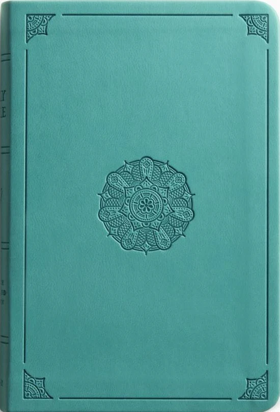 ESV Value Compact Bible, Red Letter (Trutone, Turquoise, Emblem Design)