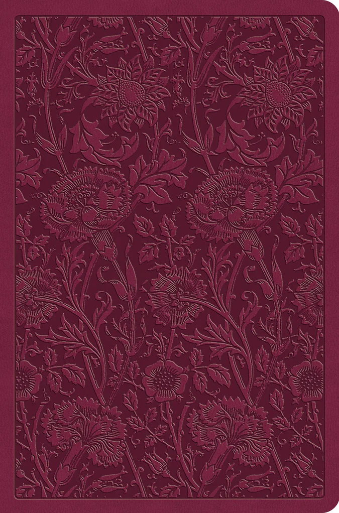 ESV Value Compact Bible (Trutone, Raspberry, Floral Design)