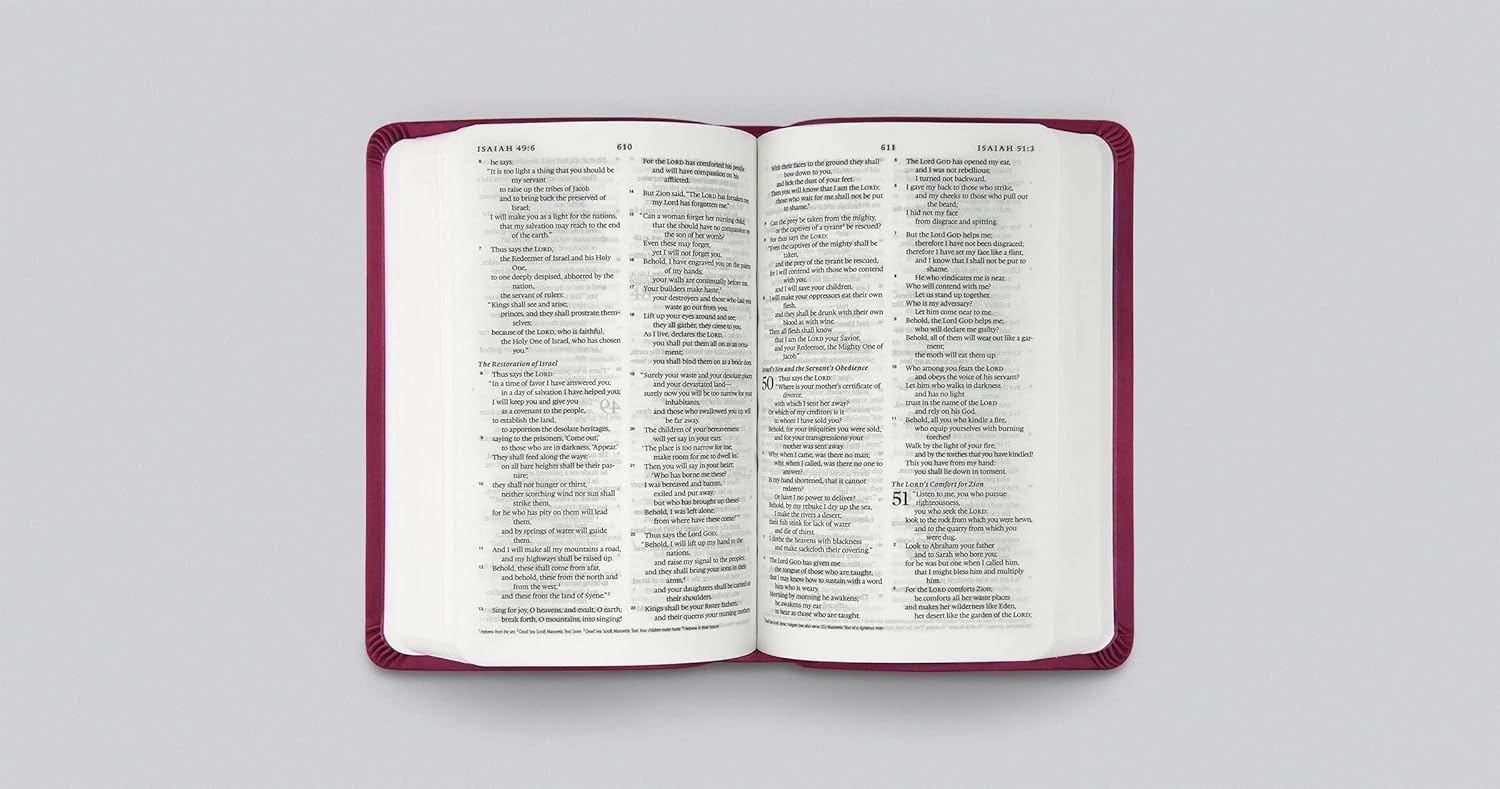 ESV Value Compact Bible (Trutone, Raspberry, Floral Design) - Image 3