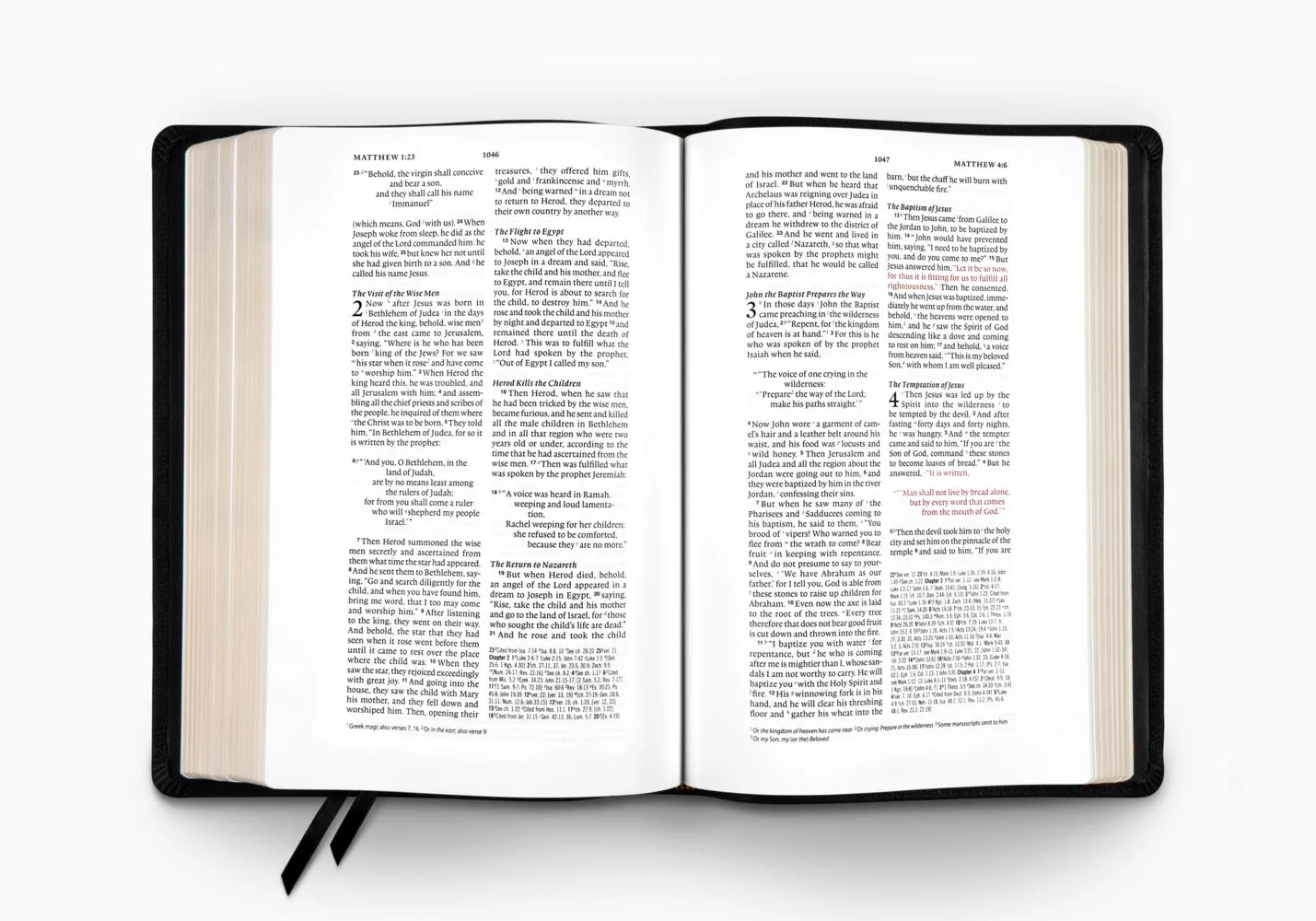 ESV Wide Margin Reference Bible (Top Grain Leather, Black) - Image 2