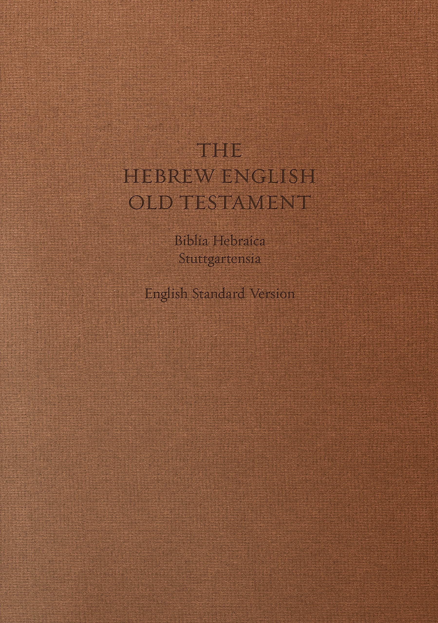 Hebrew/English Bible (BHS/ESV) (Cloth Over Board)
