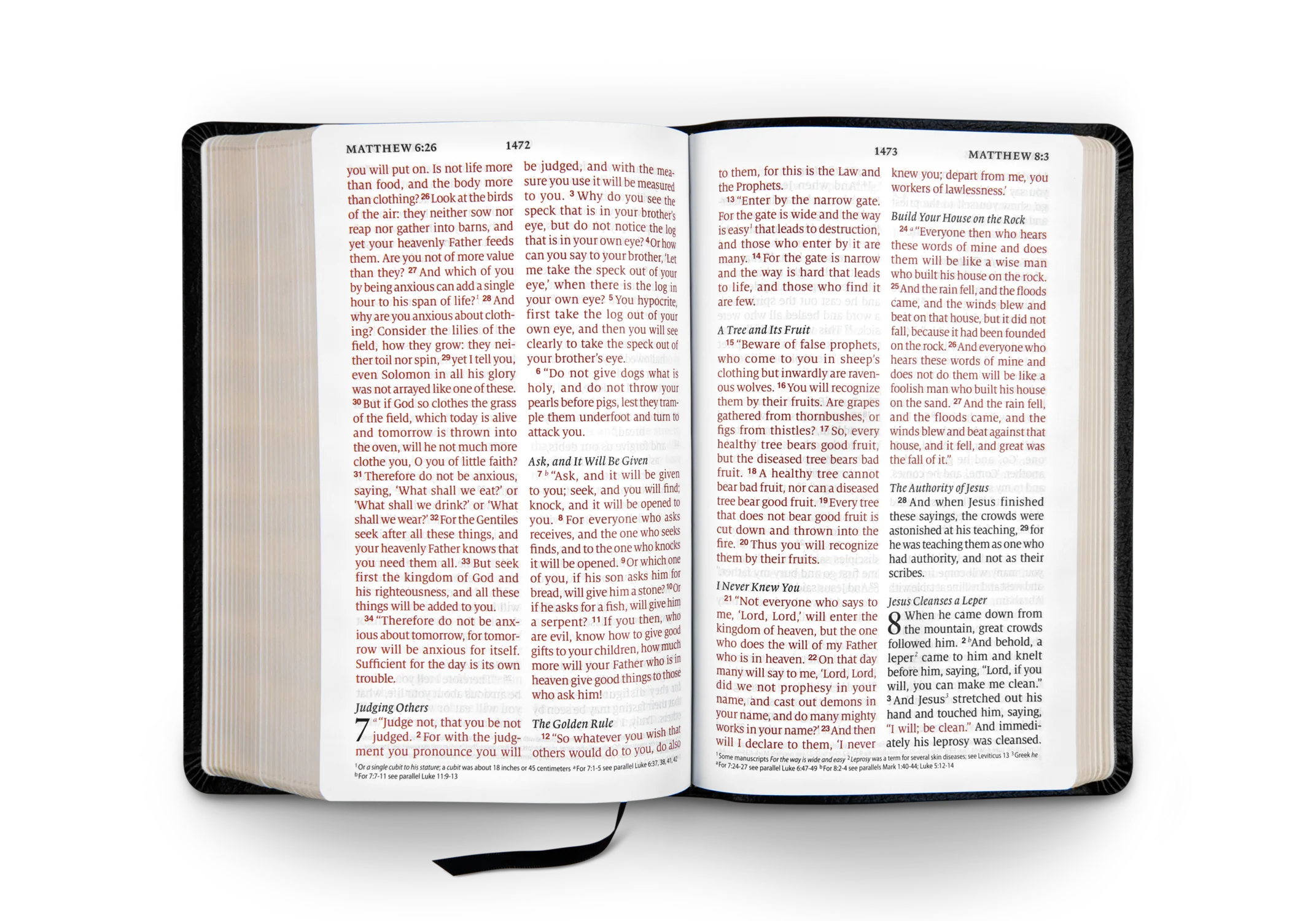 ESV Large Print Personal Size Bible (Genuine Leather, Black) - Image 2