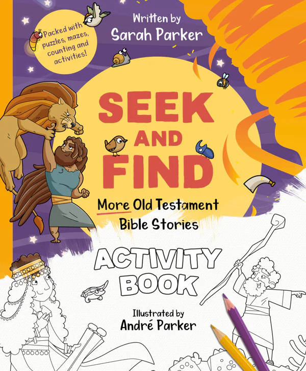 Seek and Find: More Old Testament Bible Stories Activity Book: Packed with Puzzles, Mazes, Counting and Activities!